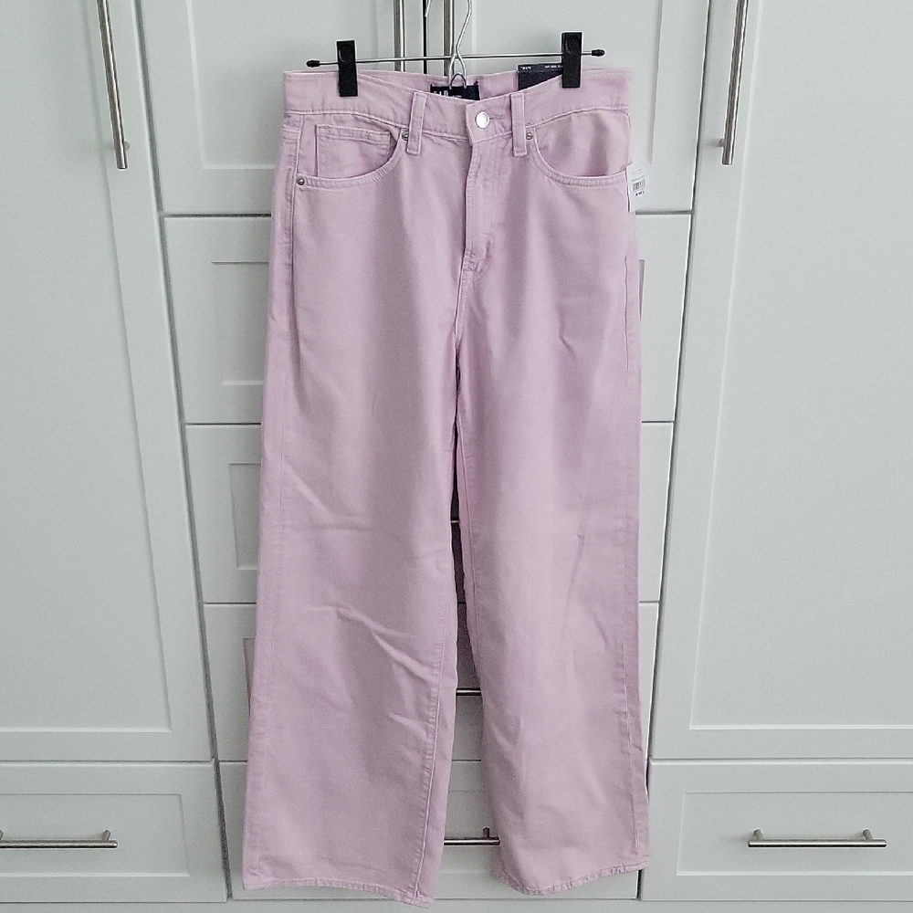 GAP Women's Soft Pink Wide Leg Jeans